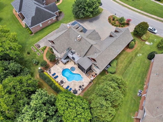 1660 Stokley Ln, Old Hickory, TN 37138 - aerial view of a pool