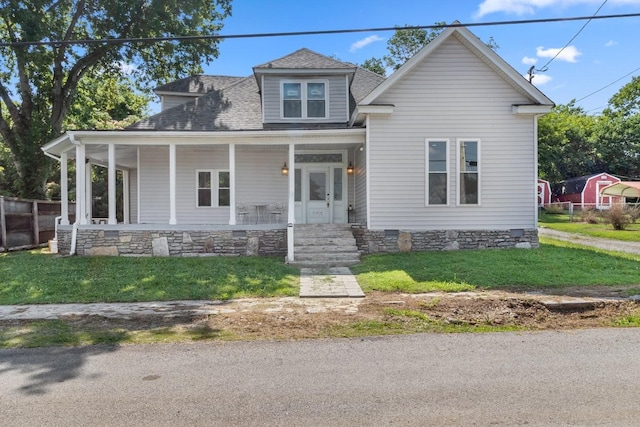 584 Limestone Ave, Lewisburg, TN 37091 - view of front facade with a porch and a shingled roof