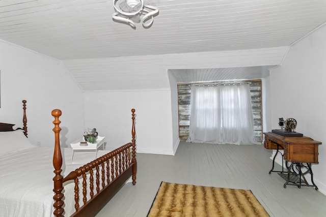 584 Limestone Ave, Lewisburg, TN 37091 - bedroom with wood finished floors and vaulted ceiling