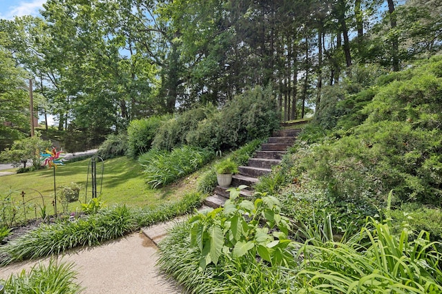 1148 Green Valley Dr, Lewisburg, TN 37091 - view of yard featuring stairway