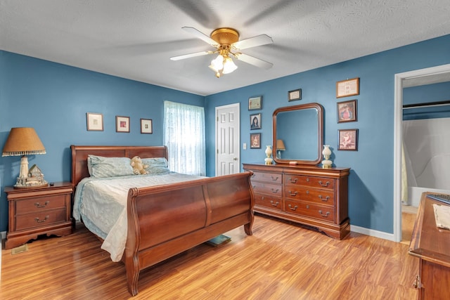 1530 Potter Dr, Columbia, TN 38401 - bedroom with light wood finished floors and a ceiling fan