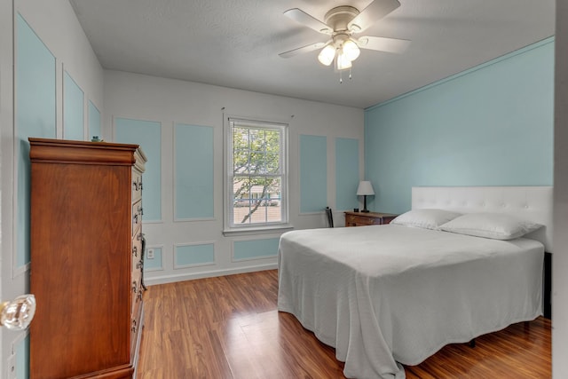 1530 Potter Dr, Columbia, TN 38401 - bedroom featuring wood finished floors and ceiling fan