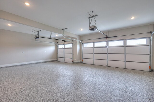 4016 Runyan Cv, Murfreesboro, TN 37127 - garage featuring a garage door opener and recessed lighting