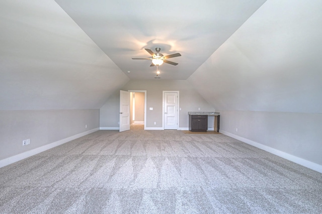 4113 Cile Ct, Murfreesboro, TN 37127 - bonus room featuring carpet, ceiling fan, and vaulted ceiling
