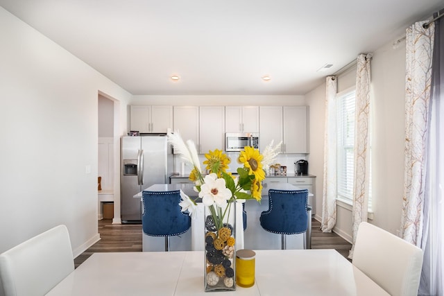 1704 Lannister Ave, Murfreesboro, TN 37128 - dining space featuring dark wood-type flooring and recessed lighting