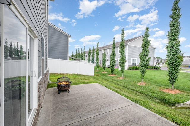 1704 Lannister Ave, Murfreesboro, TN 37128 - view of patio with a fire pit