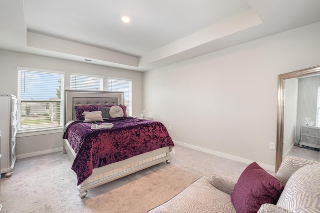 1704 Lannister Ave, Murfreesboro, TN 37128 - bedroom featuring light carpet and a raised ceiling