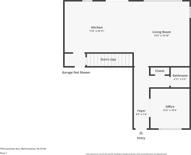 1704 Lannister Ave, Murfreesboro, TN 37128 - view of floor plan / room layout