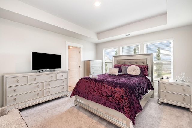 1704 Lannister Ave, Murfreesboro, TN 37128 - bedroom featuring carpet flooring, a tray ceiling, and recessed lighting