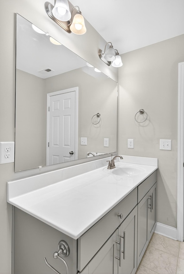 751 Pebble Creek Ln, Lebanon, TN 37090 - bathroom featuring vanity and marble look tiles