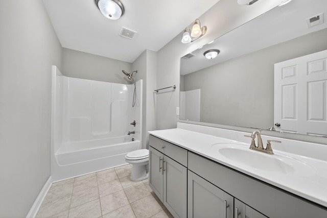 751 Pebble Creek Ln, Lebanon, TN 37090 - bathroom with vanity, shower / bath combination, and tile patterned flooring