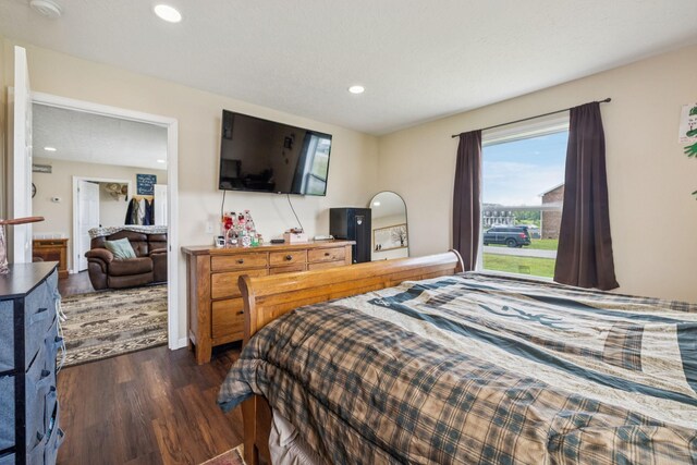 906 Freeman St, Lafayette, TN 37083 - bedroom with dark wood finished floors and recessed lighting