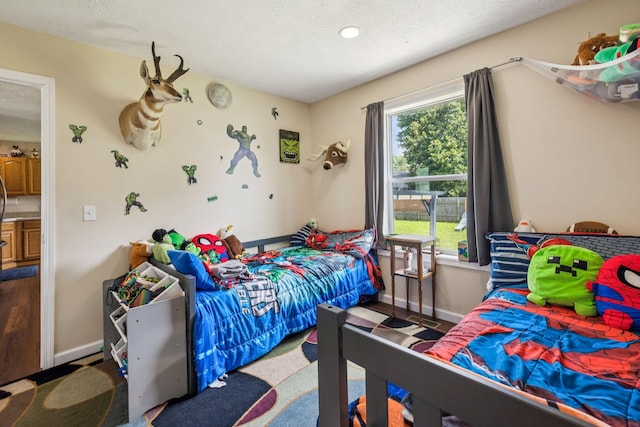 906 Freeman St, Lafayette, TN 37083 - bedroom with a textured ceiling and recessed lighting
