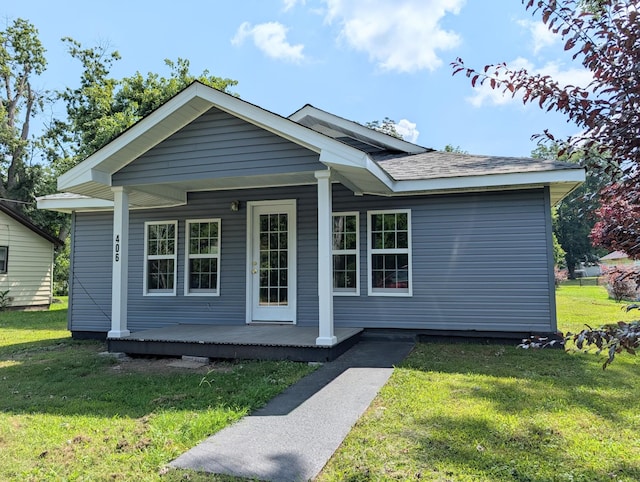 406 Horton St, Decherd, TN 37324 - view of front of property featuring a porch and a front lawn