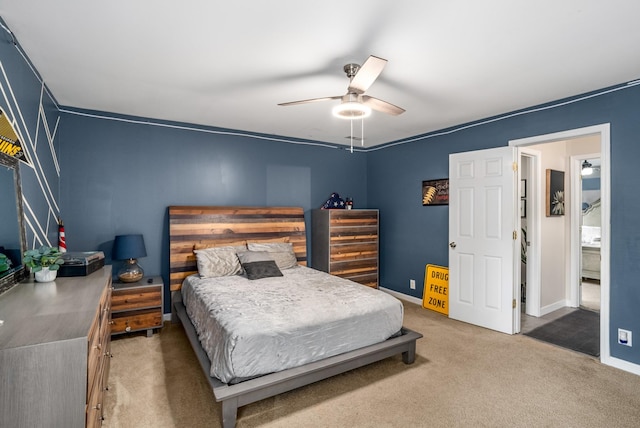 4305 Minette Ct, Mount Juliet, TN 37122 - carpeted bedroom with baseboards and a ceiling fan