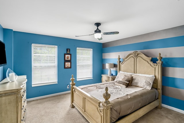 4305 Minette Ct, Mount Juliet, TN 37122 - bedroom featuring light colored carpet and ceiling fan