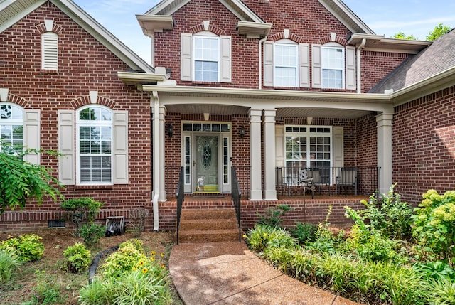 4305 Minette Ct, Mount Juliet, TN 37122 - view of exterior entry featuring brick siding and covered porch