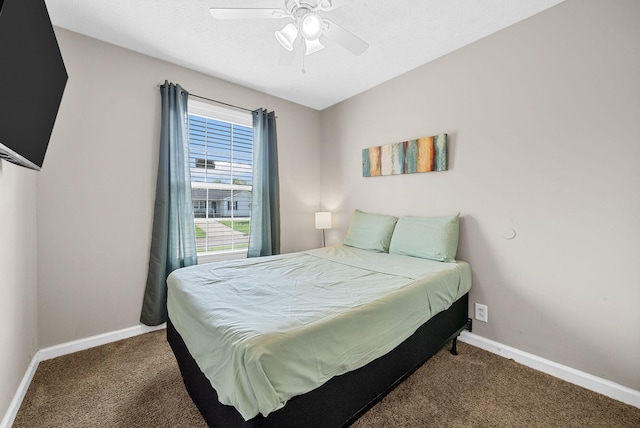344 Pioneer Dr, Oak Grove, KY 42262 - carpeted bedroom with baseboards and ceiling fan
