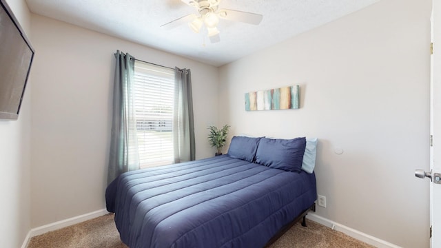 344 Pioneer Dr, Oak Grove, KY 42262 - carpeted bedroom with baseboards and ceiling fan
