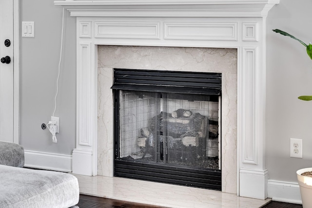 230 Fowler Cir, Franklin, TN 37064 - detailed view of a premium fireplace