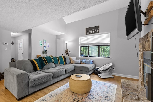 3222 Joselin Ln, Chattanooga, TN 37415 - living room featuring wood finished floors and a textured ceiling