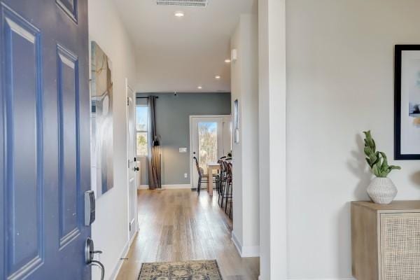102 Pekka Dr, Lebanon, TN 37087 - foyer entrance featuring light wood-style floors and recessed lighting