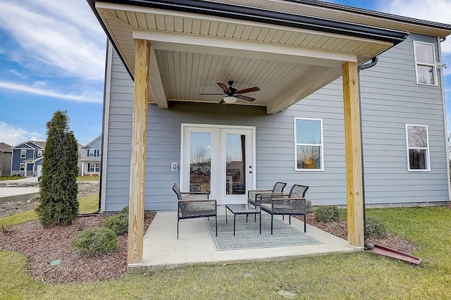 286 Subban Ct, Lebanon, TN 37087 - view of patio / terrace with a ceiling fan