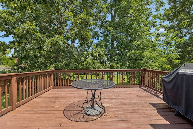 7023 Timber Oak Dr, Mount Juliet, TN 37122 - wooden terrace featuring grilling area