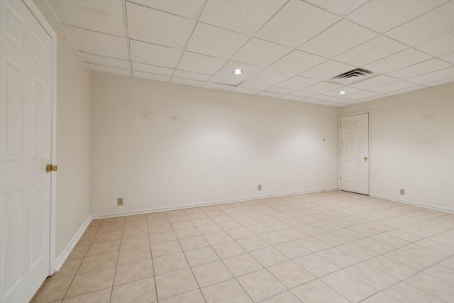 7023 Timber Oak Dr, Mount Juliet, TN 37122 - unfurnished room with a paneled ceiling and recessed lighting