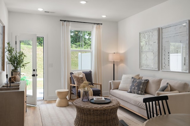 307 Panther Dr, Murfreesboro, TN 37127 - living room featuring light wood-style floors and recessed lighting
