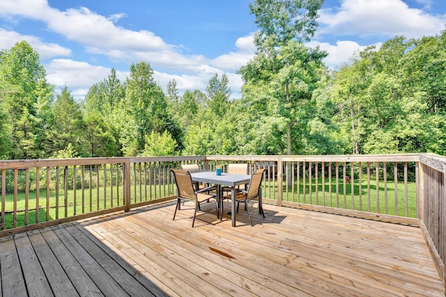 1105 Smiley Troutt Rd, Bethpage, TN 37022 - deck with a lawn and outdoor dining space