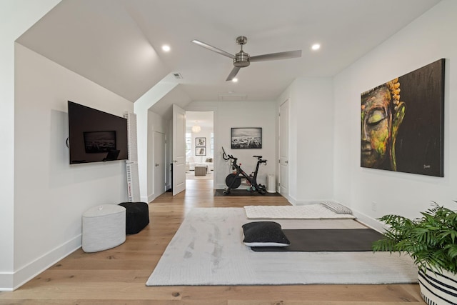 7019 Bolton St, Franklin, TN 37064 - bedroom featuring wood finished floors, recessed lighting, and ceiling fan