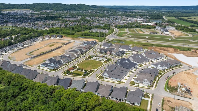 7019 Bolton St, Franklin, TN 37064 - aerial overview of property's location with nearby suburban area