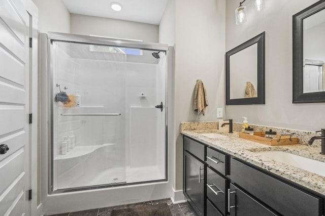2015 Morgan Ct, Springfield, TN 37172 - bathroom with a stall shower and double vanity