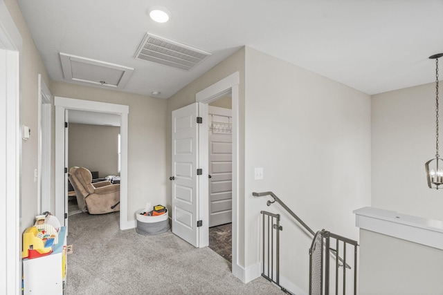 2015 Morgan Ct, Springfield, TN 37172 - hall featuring an upstairs landing and carpet floors