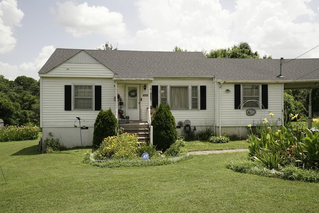 4252 Woods St, Old Hickory, TN 37138 - view of front of home featuring a front yard and roof with shingles