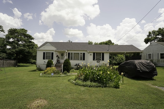 4252 Woods St, Old Hickory, TN 37138 - ranch-style home featuring an attached carport and roof with shingles