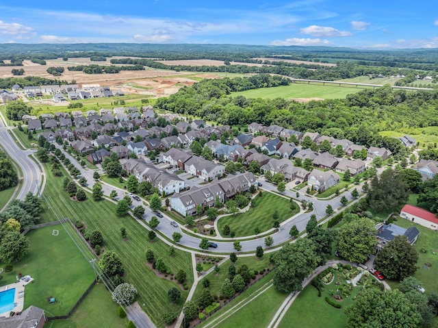 4029 Viola Ln, Franklin, TN 37069 - aerial overview of property's location with nearby suburban area
