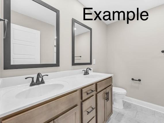 153 Irish Hls, Clarksville, TN 37042 - full bath featuring double vanity and marble finish flooring