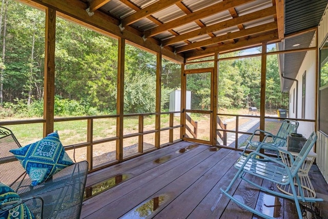 2006 Goodrich Rd, Nunnelly, TN 37137 - unfurnished sunroom with healthy amount of natural light