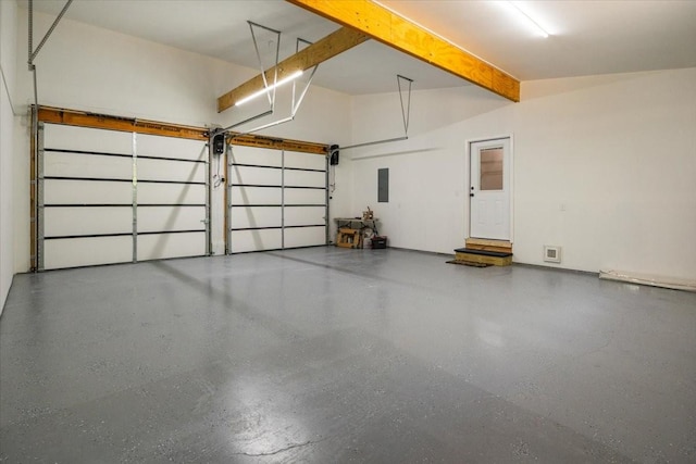 2006 Goodrich Rd, Nunnelly, TN 37137 - garage featuring electric panel