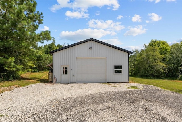 2006 Goodrich Rd, Nunnelly, TN 37137 - detached garage featuring gravel driveway