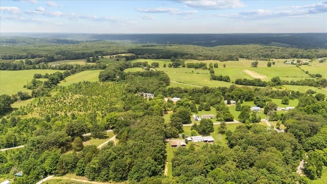 2006 Goodrich Rd, Nunnelly, TN 37137 - aerial view of property and surrounding area featuring a heavily wooded area