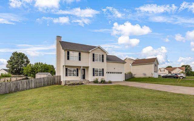 1373 Mackenzie Ct, Clarksville, TN 37042 - view of front of home featuring concrete driveway and a chimney