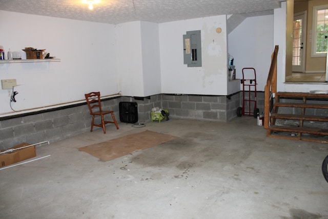 109 Hunter Dr, Mount Juliet, TN 37122 - garage featuring electric panel and concrete block wall