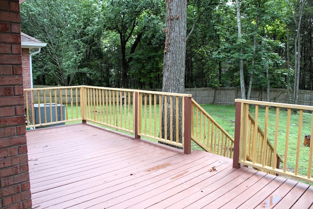 109 Hunter Dr, Mount Juliet, TN 37122 - deck with a fenced backyard