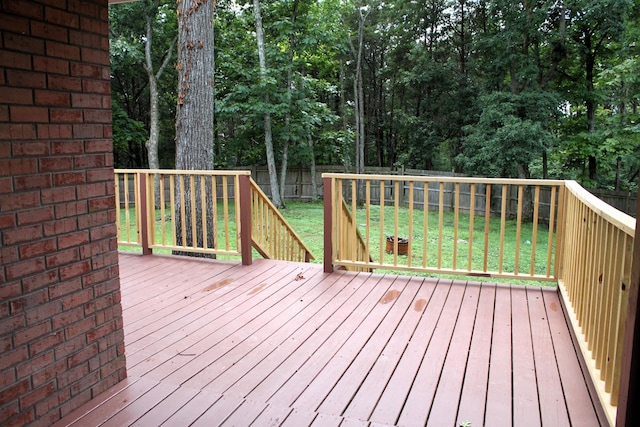 109 Hunter Dr, Mount Juliet, TN 37122 - wooden terrace with a fenced backyard