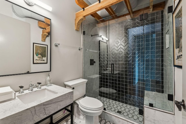 320 Liberty Pike Unit 205, Franklin, TN 37064 - bathroom with a stall shower and vanity