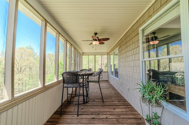 3205 Rocky Point Ln, Stewart, TN 37175 - sunroom / solarium with ceiling fan