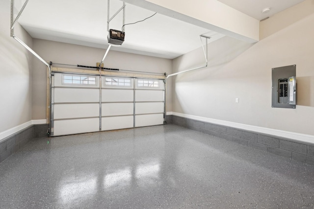 145 Irish Hls, Clarksville, TN 37042 - garage with electric panel and a garage door opener